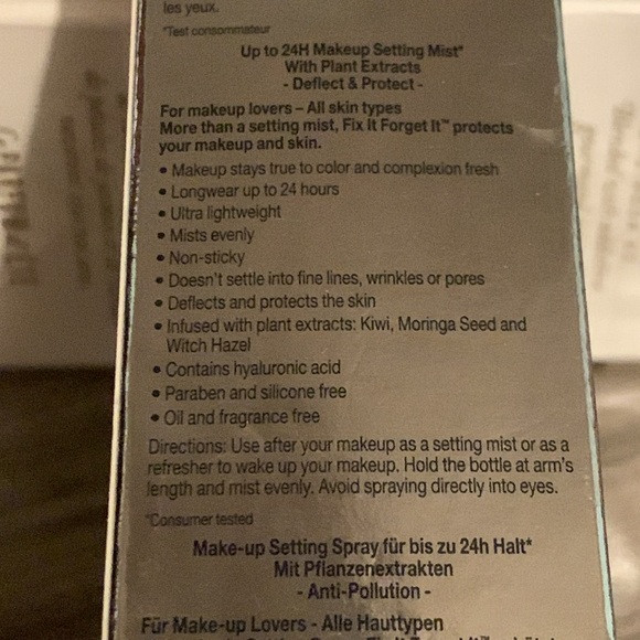 Lancôme NEW In Box Fix It Forget It upto 24H Makeup Setting Mist - Picture 4 of 6